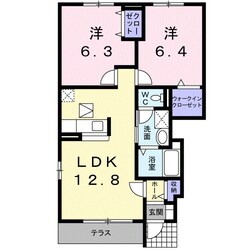 スワン　ＫＩＴＡＭＵＲＡ　Ｃの物件間取画像